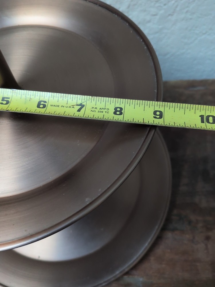 2 Tier Hearth & Hand Copper Circular Metal Server