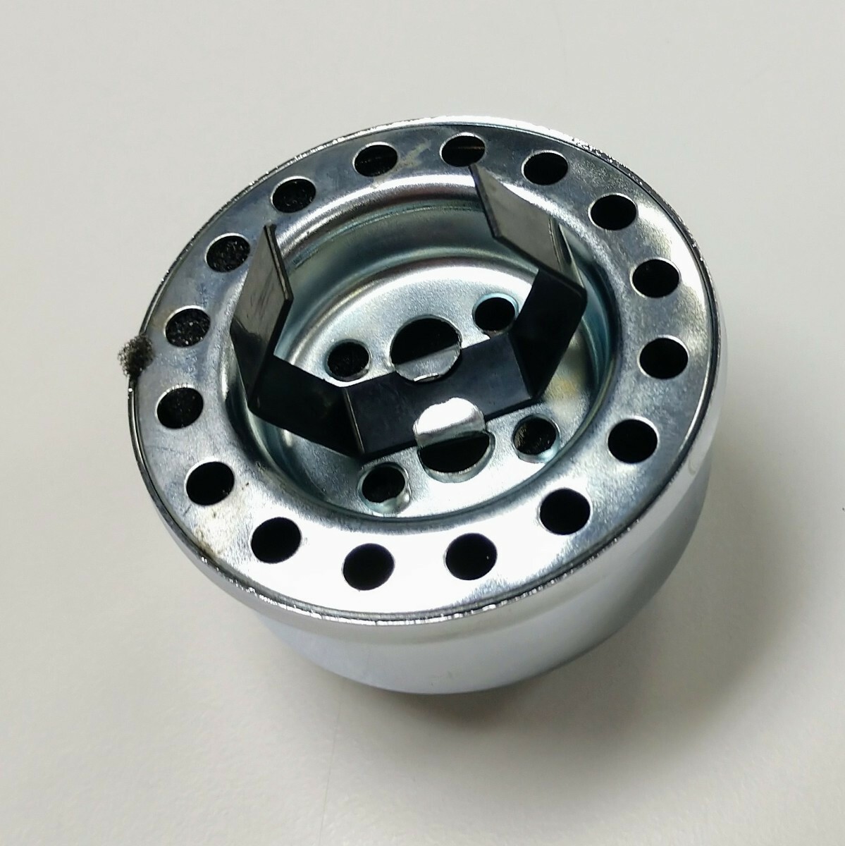 Chrome Push-In Breather Oil Filer Cap Hot Rat Street Rod Muscle SBC 283 327 350