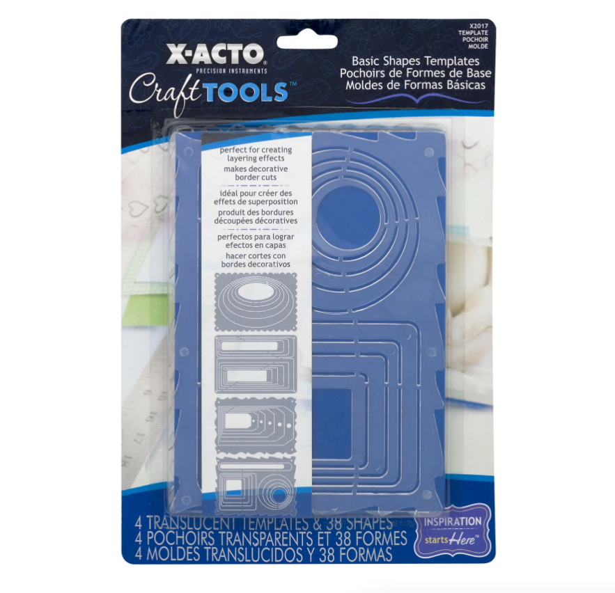 X-ACTO Craft Tools BASIC SHAPES 4 TEMPLATES 38 Shapes W10K102