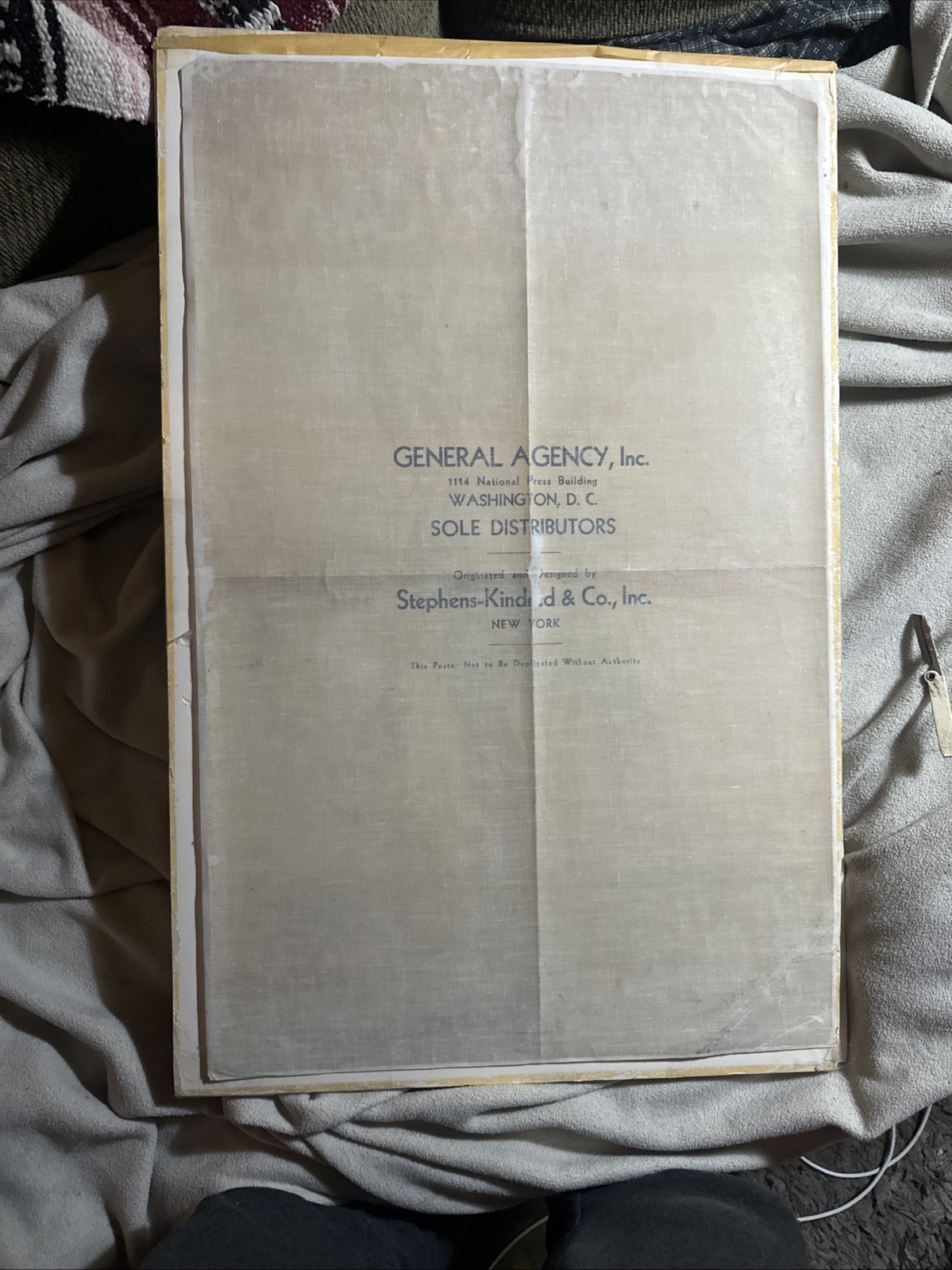 Antique N.R.A National Revival Act Poster Original Wake Up Americans