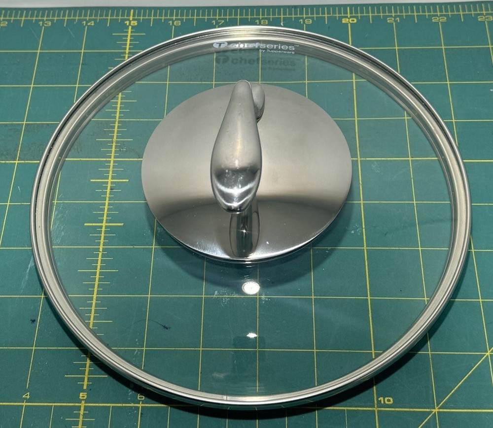 Tupperware Chef Series Stainless Glass Replacement 8” Lid, Never Used