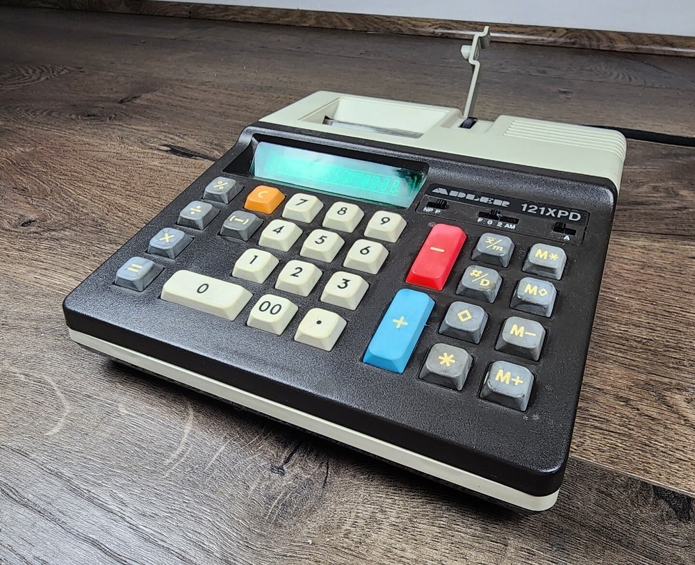 Vintage Triumph Adler 121XPD Calculator Adding Machine