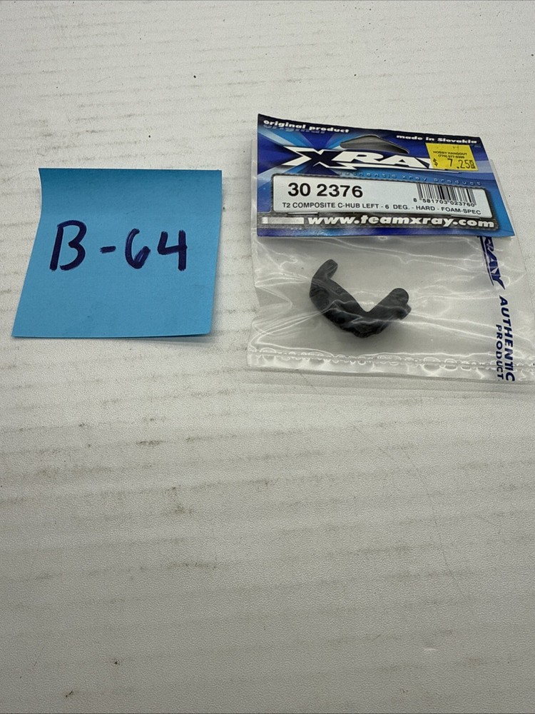 XRAY 302376 - Composite C-Hub Left 6Â° Deg., Hard, Foam Spec