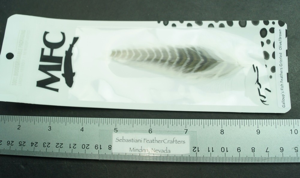 Gallop's Fish Feathers Buttery Fish Feathers Grizzled Olive/Brown