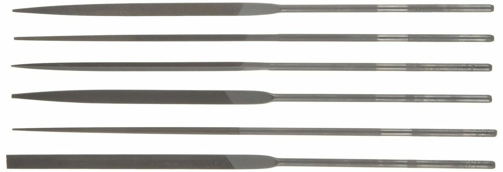 Needle File Set 6-Piece 5-1/2" Assorted Blackstone®  Swiss Pattern Cut 2