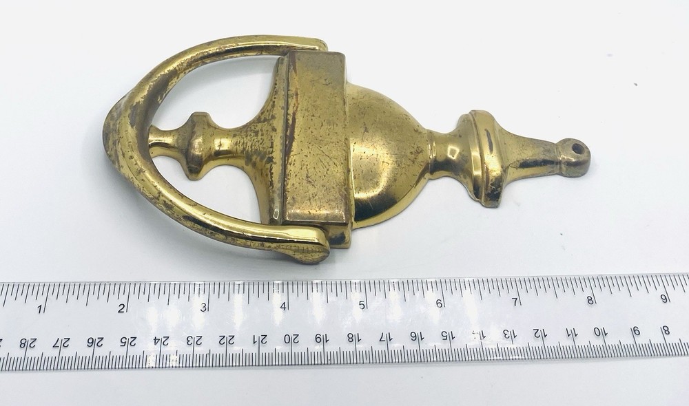 Vintage Victorian Style Solid Brass Drop Bail Door Knocker S1