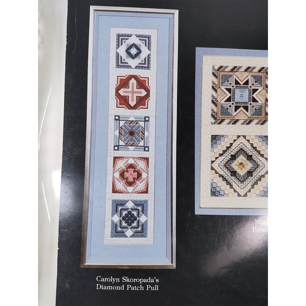 Jean Hilton's GLENEAGLE 1990 Needlepoint Book Pattern Sampler 12 Patch Geometric