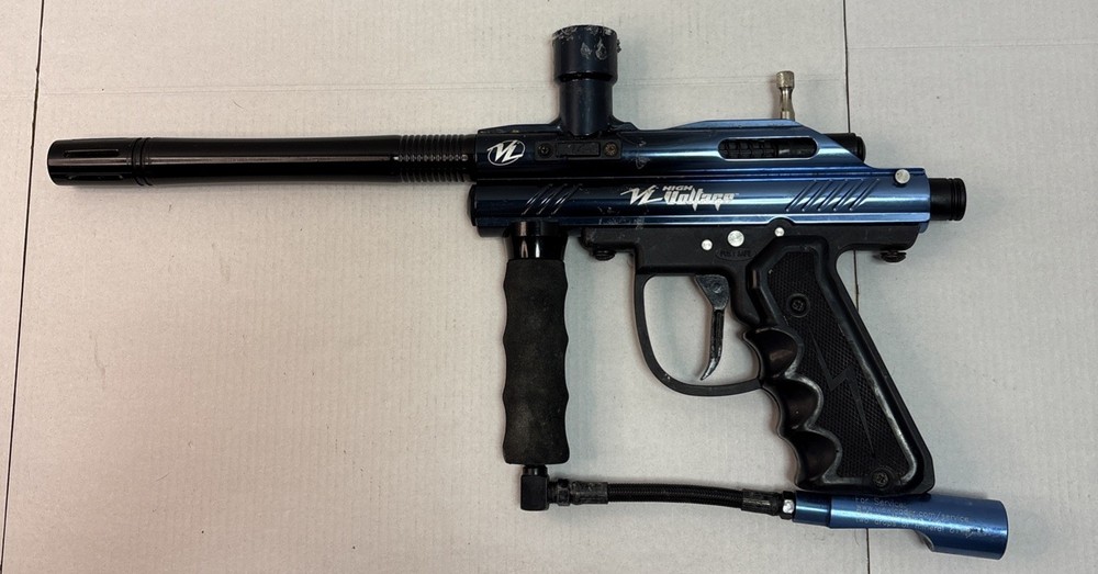 Viewloader Blue High Voltage Paintball Marker 9” Barrel