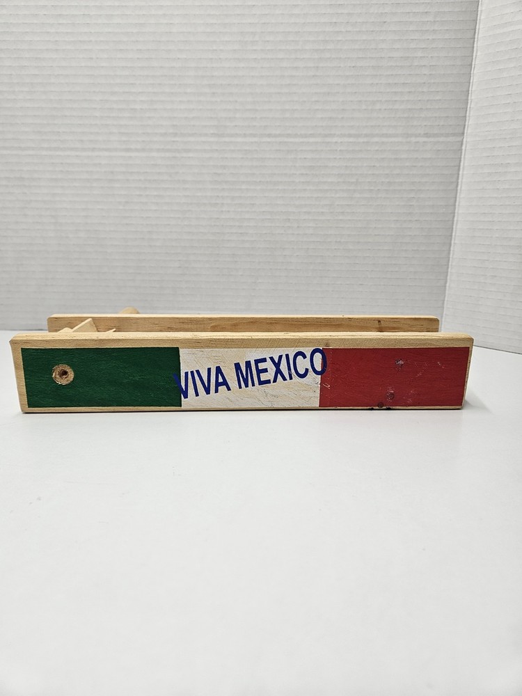 Mexican Wooden Matraca/ Ratchet Noisemaker