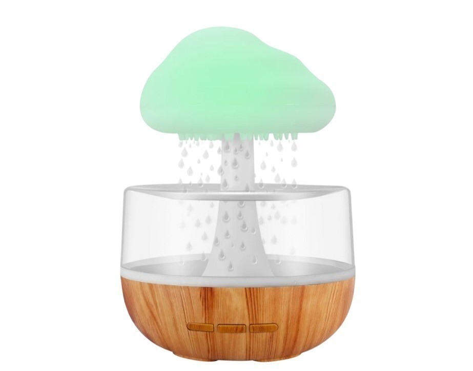 Cloud-Inspired LED Humidifier & Diffuse 7-Color Changing Lights USB-C Charging
