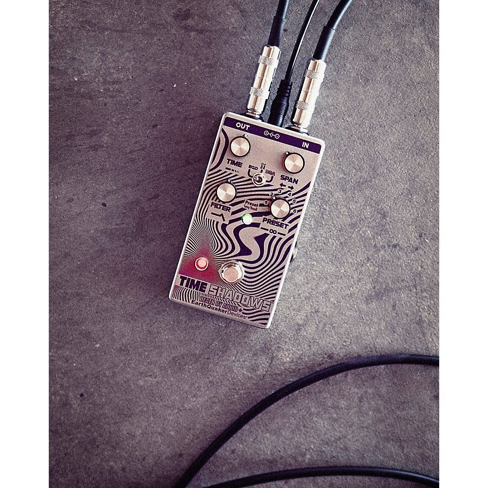 EarthQuaker Time Shadows II Subharmonic Multi-Delay Resonator Effects Prpl/Slver