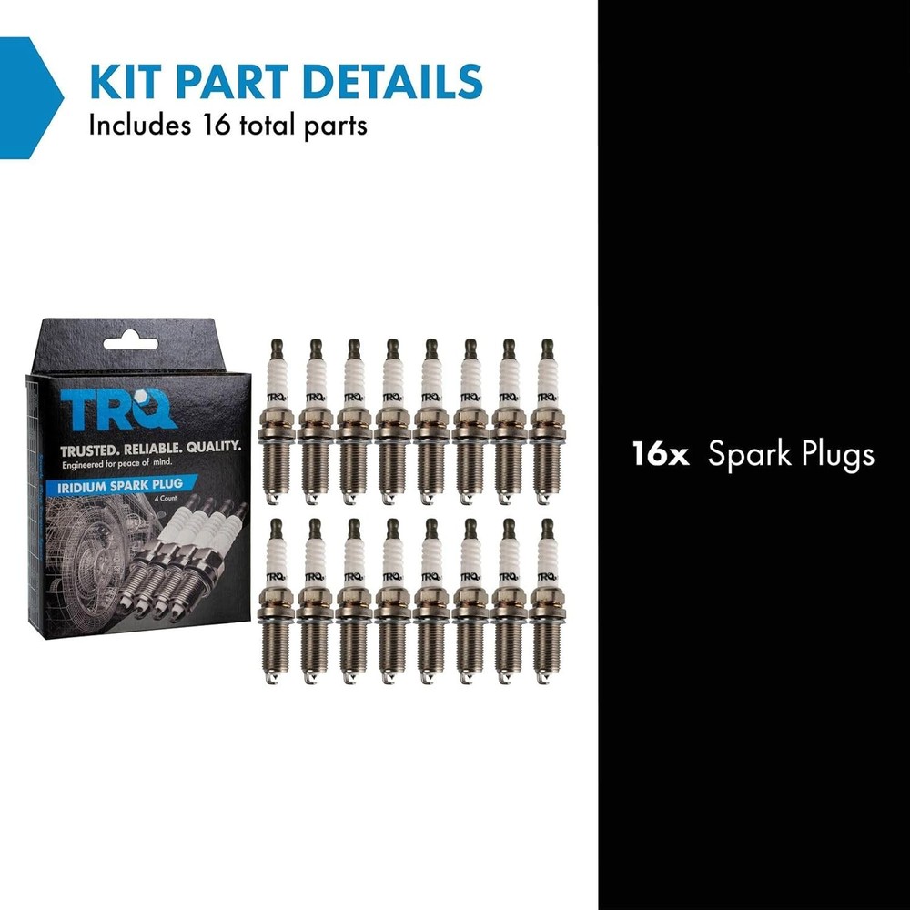 Iridium Spark Plugs Engine Tune-Up Kit w/ 16 pcs Ignition System Replacement Set