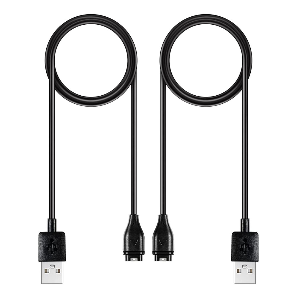 Durable Garmin Watch Charger Cable 2-Pack - High-Speed USB Compatibility