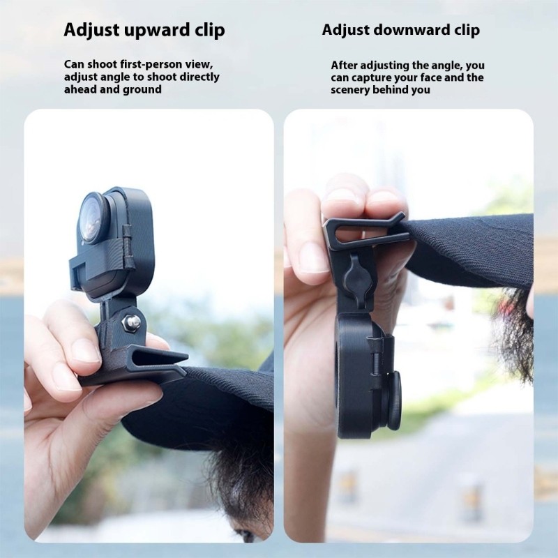 Hat Clip Mount Bracket For GO Ultra Action Camera Lightweight Adjustable