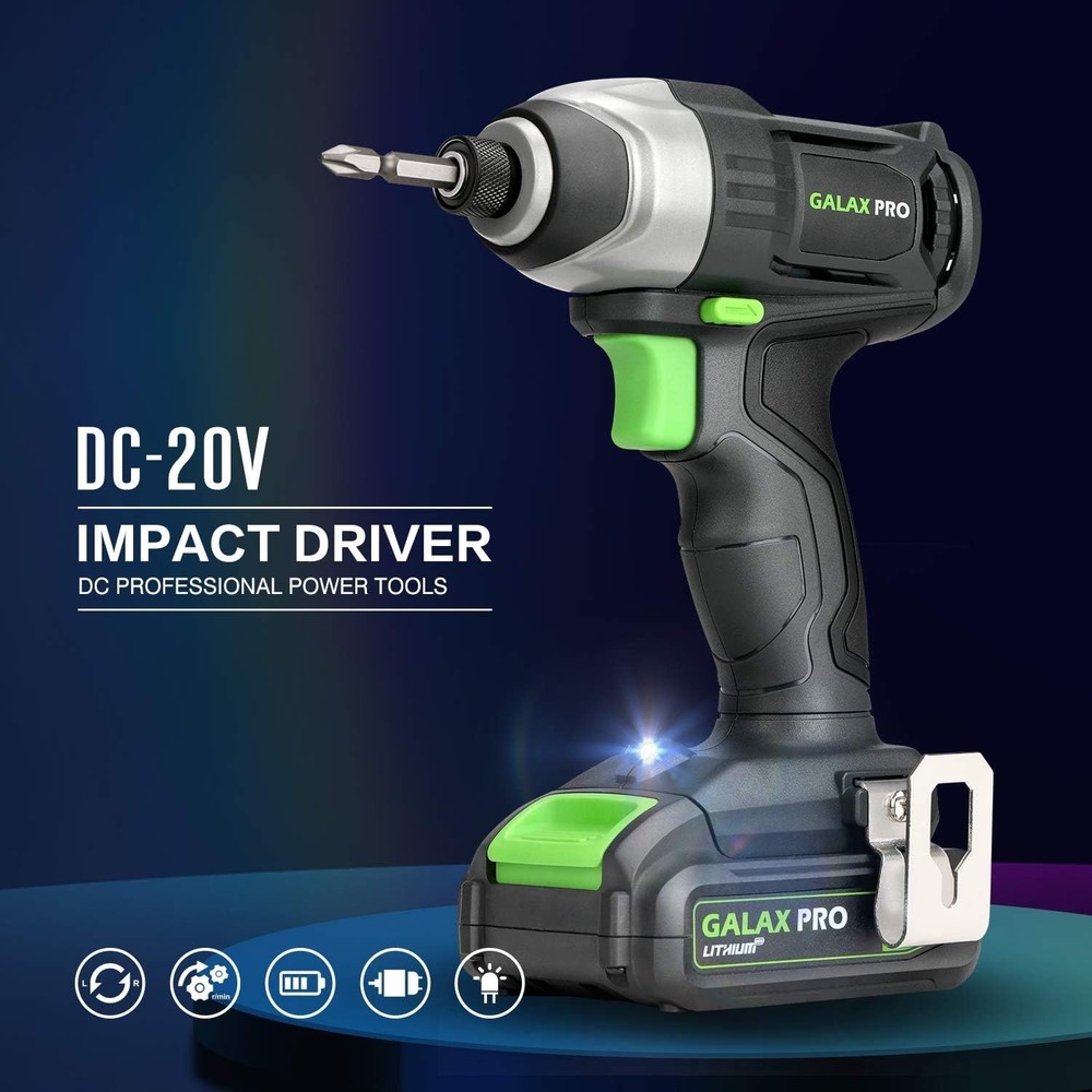 20V Cordless Drill & Impact Driver Combo - Ergonomic Design & Fast Charging