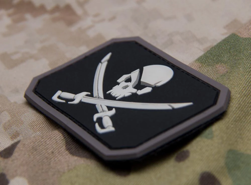 Mil-Spec Monkey Pirate Skull PVC Patch