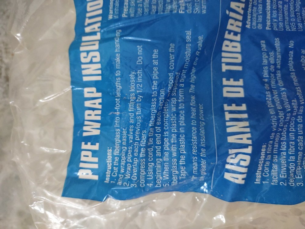 Pipe Wrap Insulation Kit