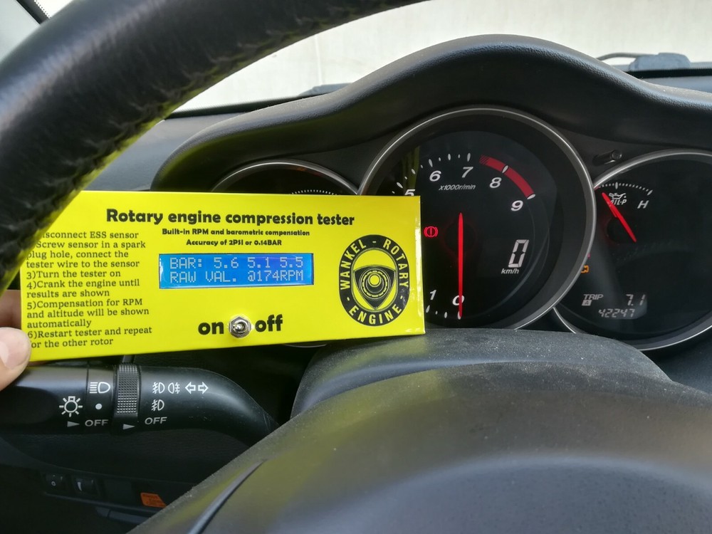 Rotary Engine Compression Tester MAZDA RX8 RX7 13B 12A 20B