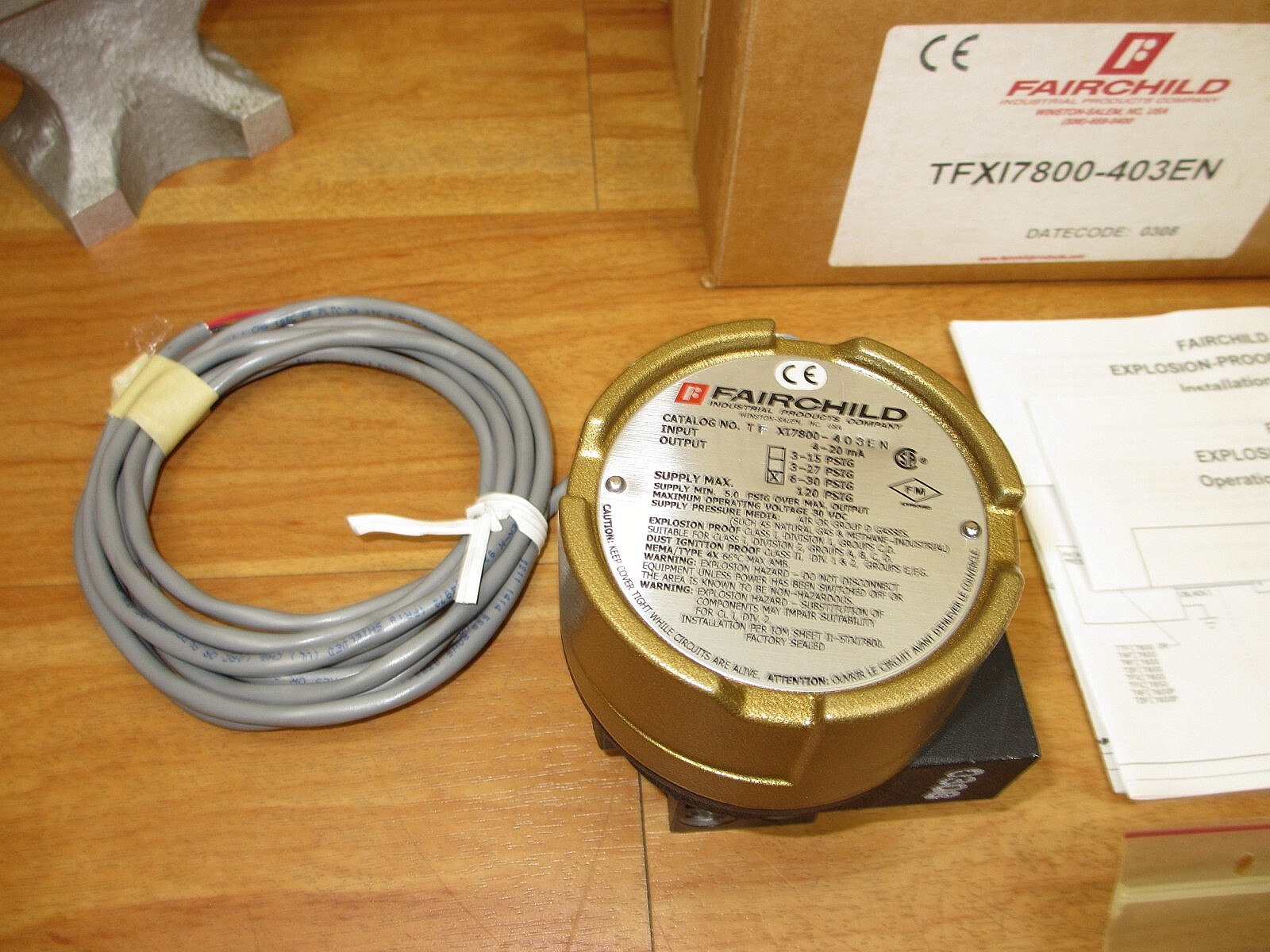 Fairchild TFXI7800-403EN *NEW* Explosion Proof I/P Transducer 6-30 PSIG