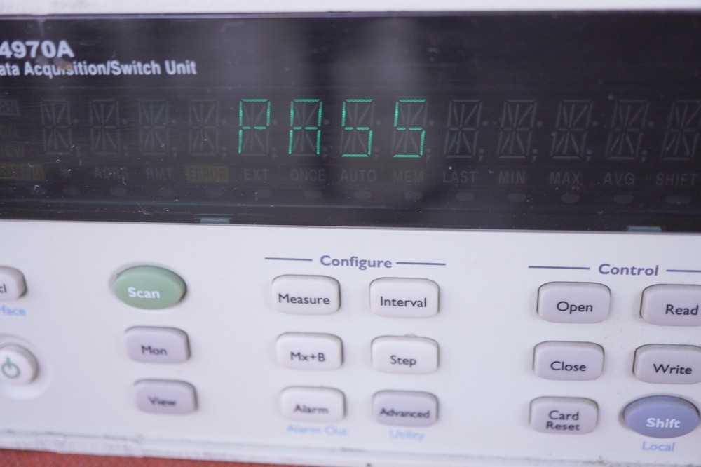 2-HP Agilent 34970A Data Acquisition / Switch Unit / NO Modules