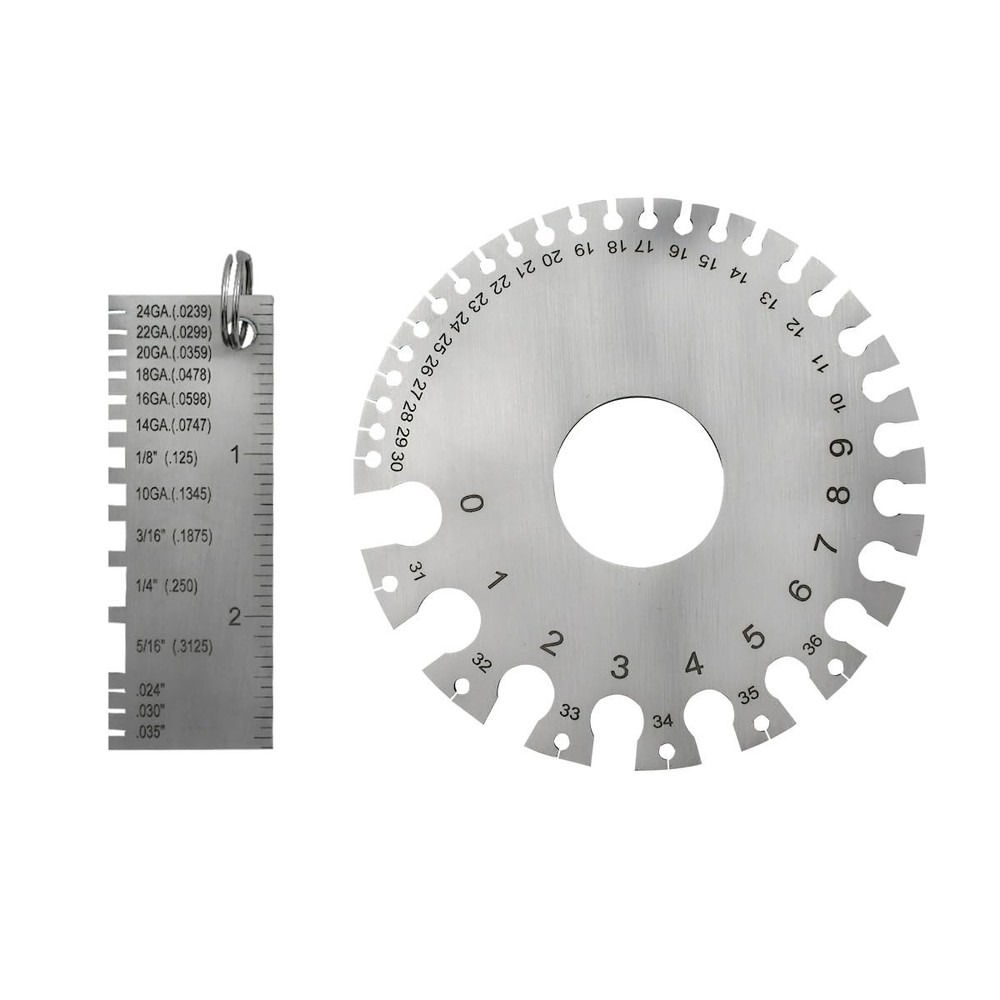 2 Pack Wire Metal Sheet Thickness Gauge Welding Tool