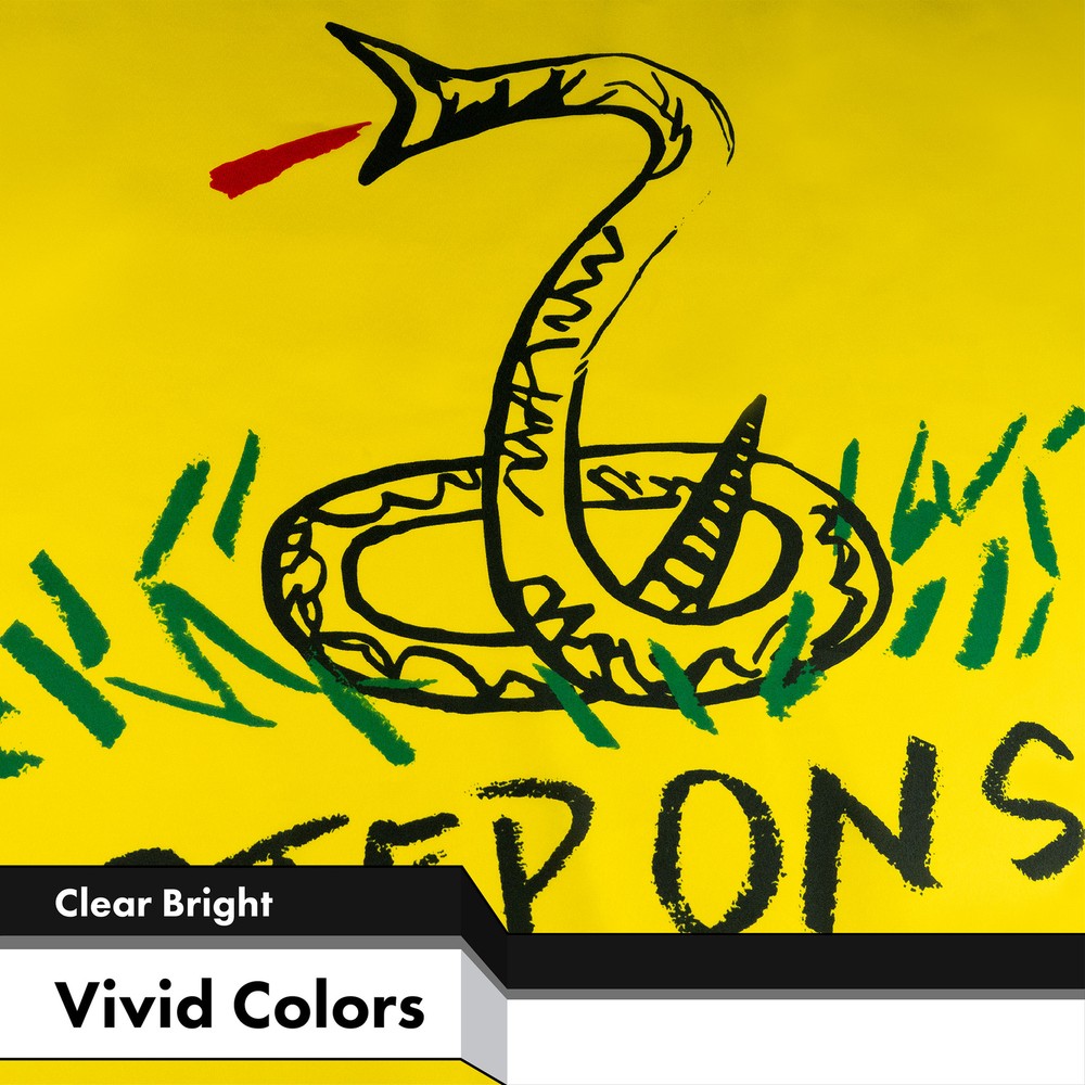 G128 No Step On Snek Flag 3x5 Ft Printed 150D Polyester