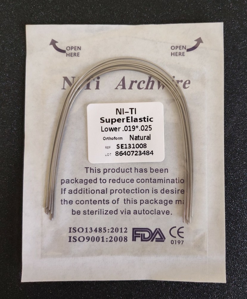 10 Packs 100 Pcs Super Elastic Niti Arch Wire Rectangular Bows Nature Form