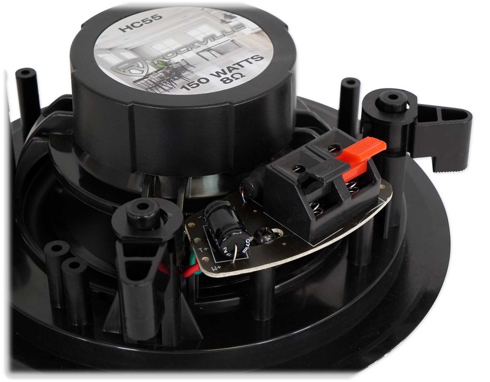 Technical Pro Home Theater Amplifier Receiver+(2) 5.25" Black Ceiling Speakers