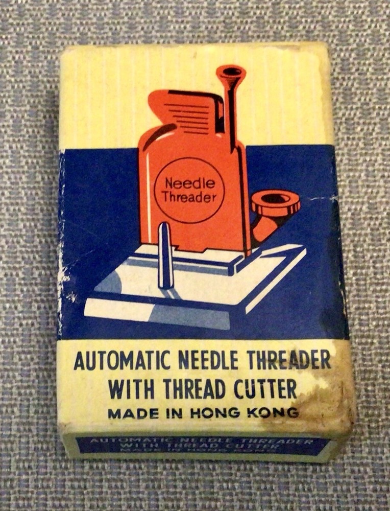 vintage automatic needle threader with thread cutter