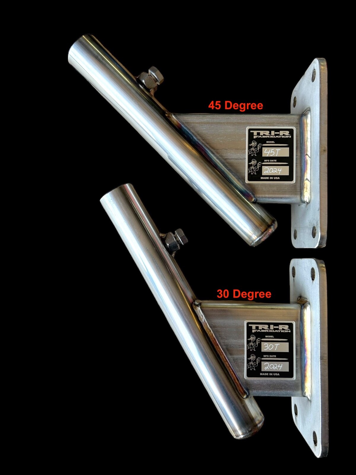 Heavy Duty STAINLESS 45 Deg Flag pole mount Residential Commercial MADE IN USA