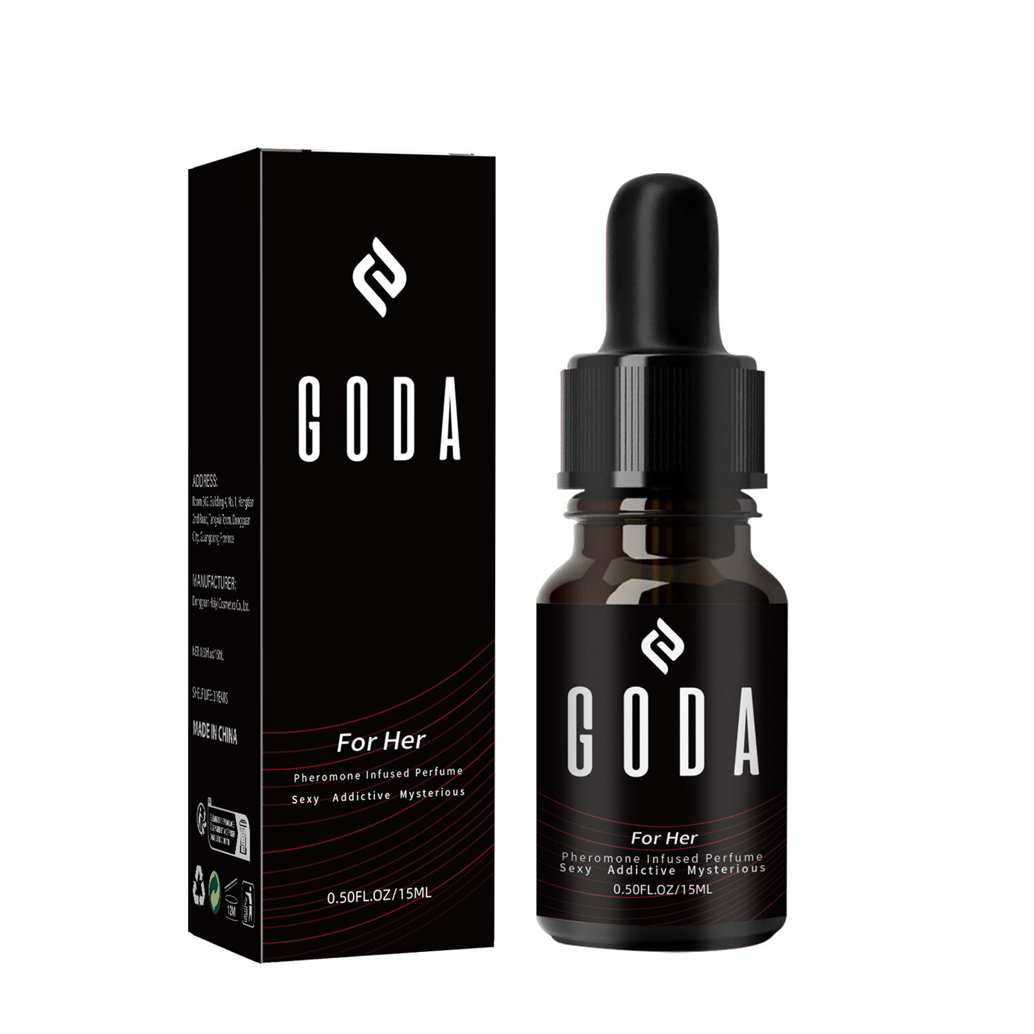 GODA For Her Pheromone Perfume For Women Long Lasting with Jasmine and Rose 15ml