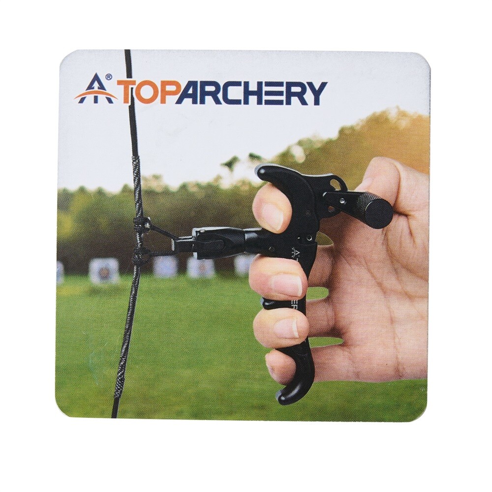 4-Finger Compound Bow Release Aids 360° Thumb Trigger Tools for Archery Hunting