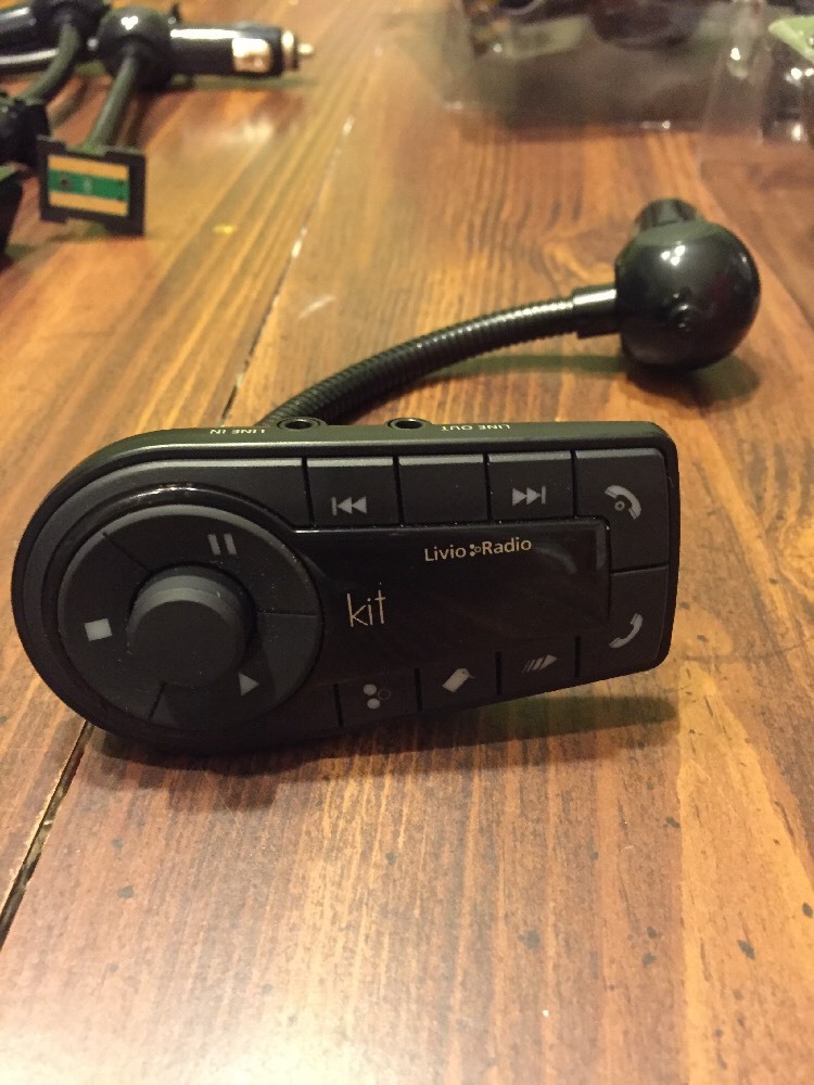 Livio Radio LVC02A Bluetooth Handsfree Car Kit FM Transmitter iPhone