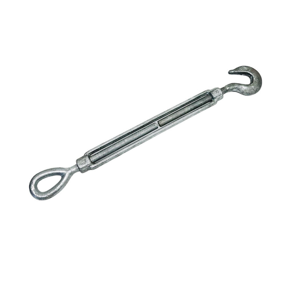 1/2" x 9" Hook Eye Galvanized Turnbuckle Drop Forged 1500Lb WLL Hook Eye Pulley