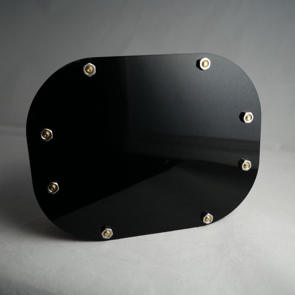 Black and Red Acrylic Midi Controller with 8 Note Buttons