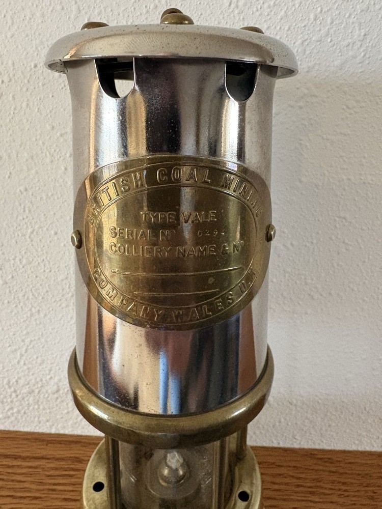 British Coal Mining Lamp - Welsh Mining Lamp Wales