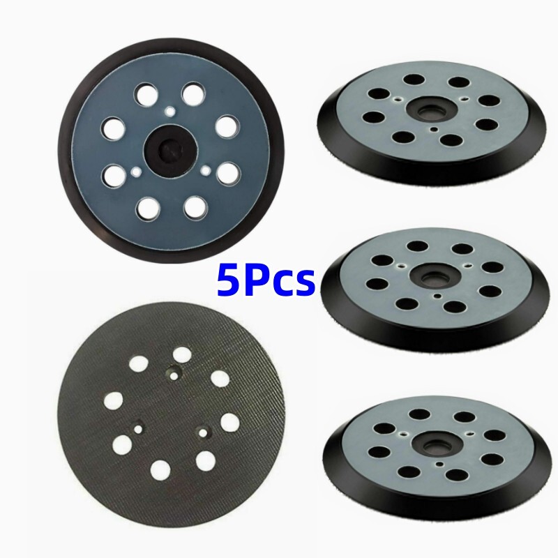 5X 5" Orbital Sander Replacement Pad Hook Loop for Dewalt, Makita, Porter Cable
