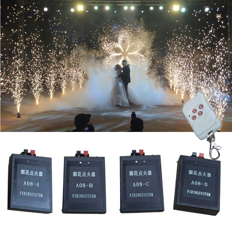 1/2/4Cue Wireless Firework Firing System Wedding Stage Remote System