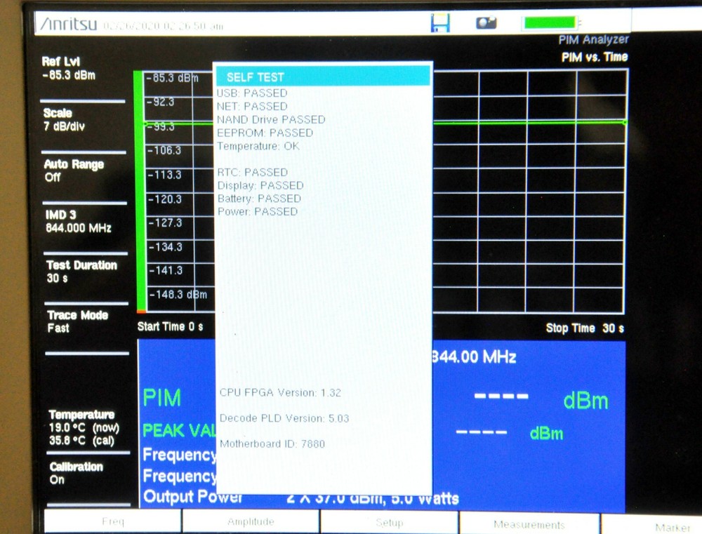 Anritsu MW82119B 850 PIM Master Passive Tester Analyzer Intermodulation 850Mhz