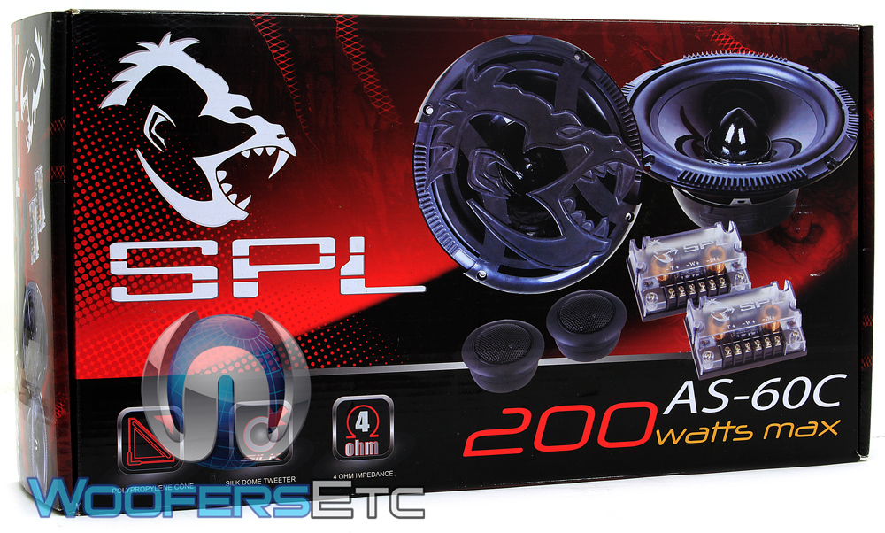 SPL AS-60C 6.5" CAR COMPONENT SPEAKERS MIDS CROSSOVERS TWEETERS SOUNDSTREAM NEW