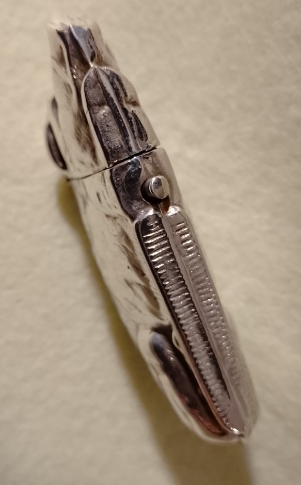 Victorian 1800's Solid Silver Boar Vesta Case