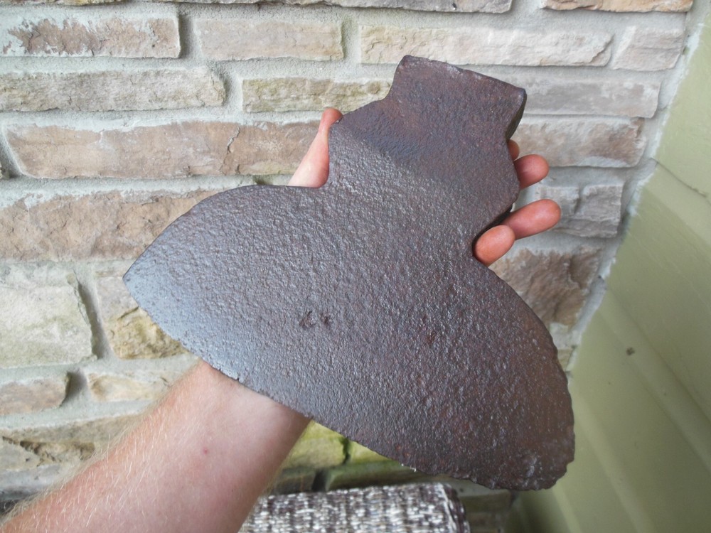 Antique L. Scranton Warranted Broad Head Hewing Axe 5lbs 5oz