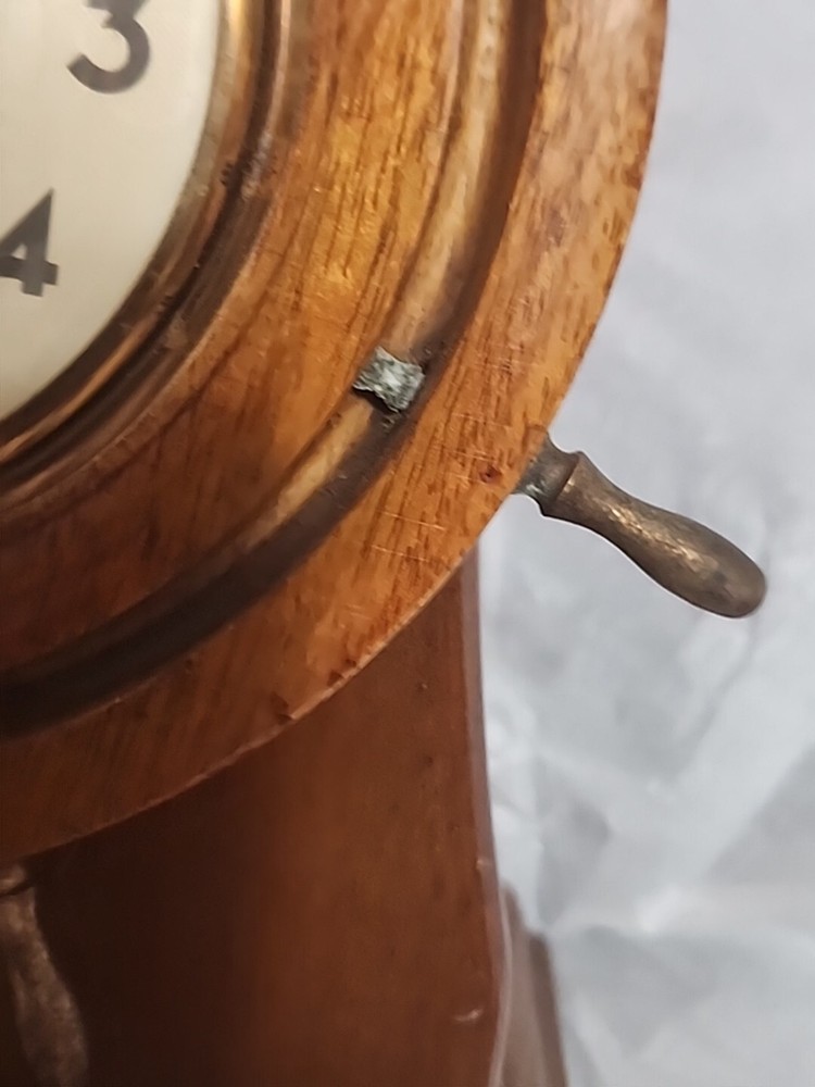Vintage Seth Thomas Ship's WHEEL Electric Clock E CAPSPAN WORKING GREAT.