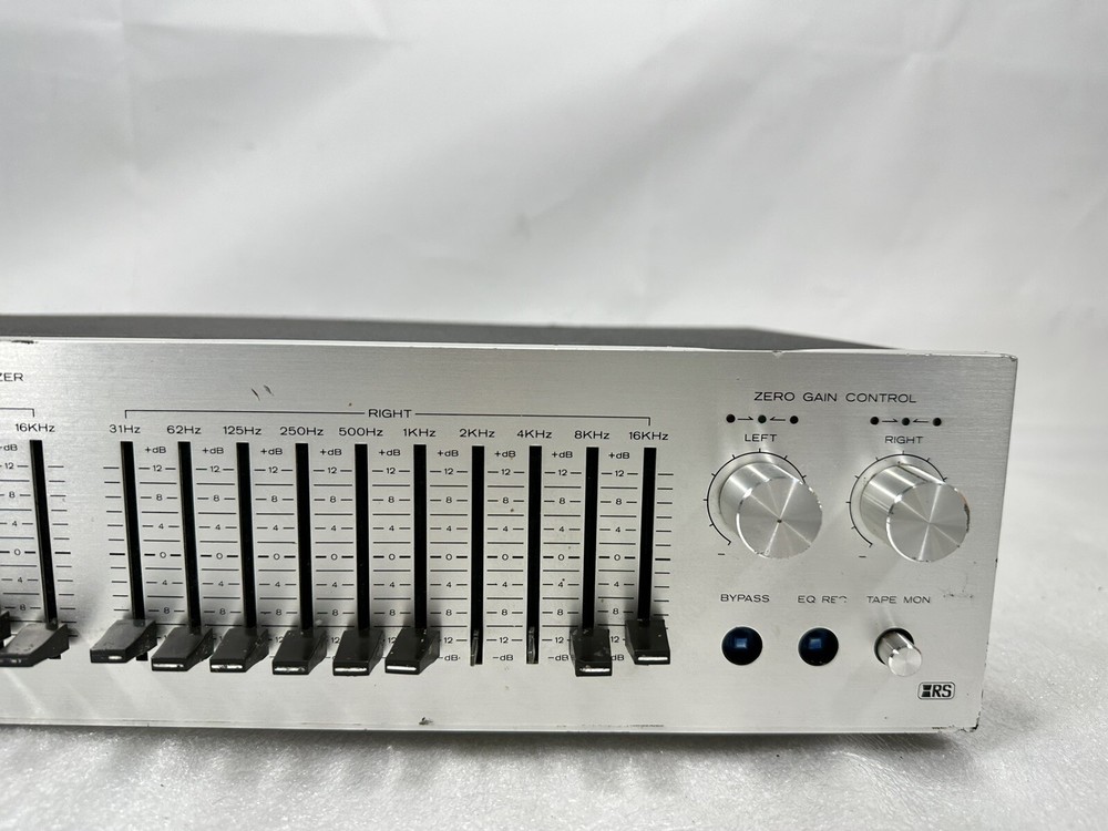 Realistic 31-2000A 10-Band Wide Range Stereo Frequency Equalizer ~ Broken Knobs