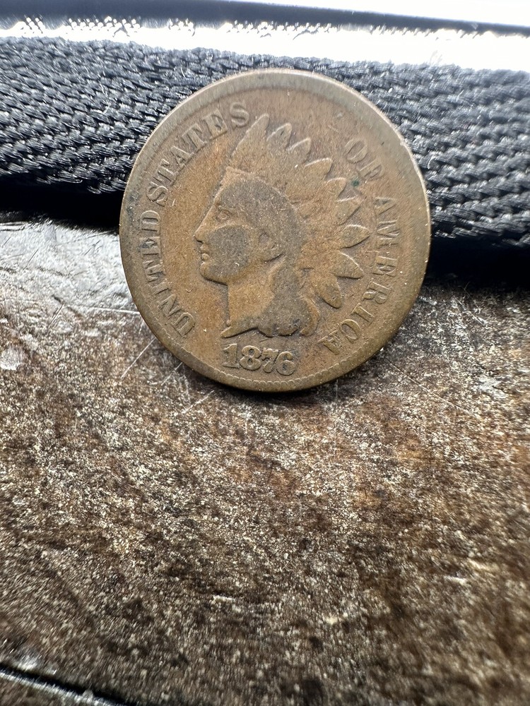 1876 Indian Cent Nice Original # 7077