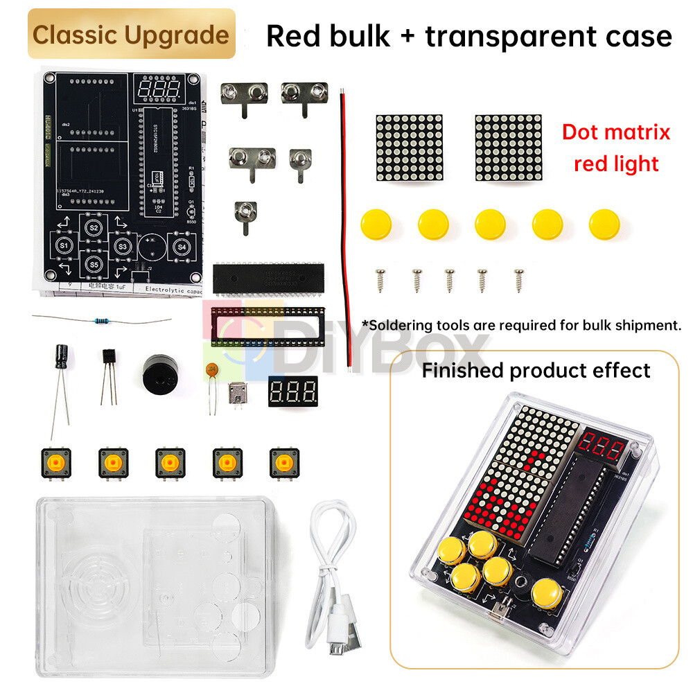 Children Game DIY Electronic Soldering Kit 51 Microcontroller Soldering Practice