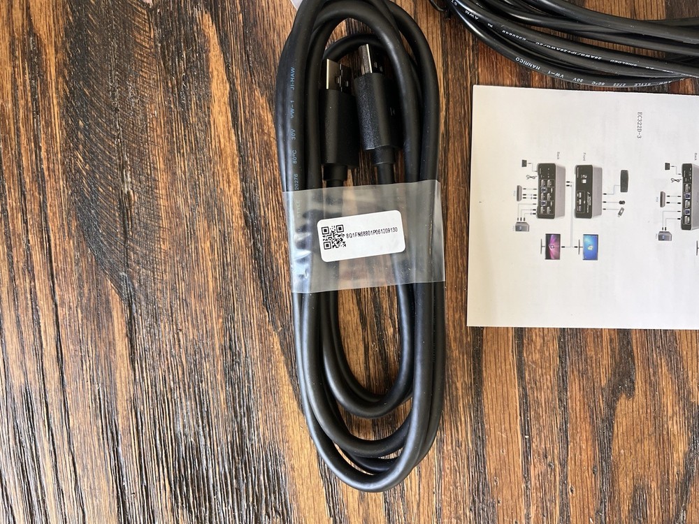 Ecolmy DP KVM Switch Model EC-322D-2 Open Box
