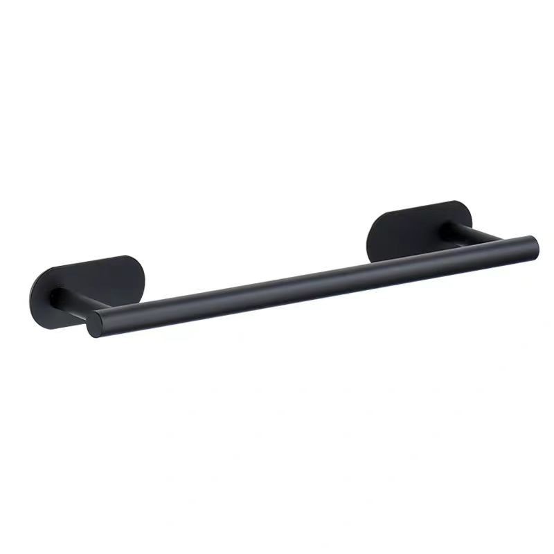 4 Piece Bath Accessories Bathroom Hardware Set Towel Bar Set - Matte Black