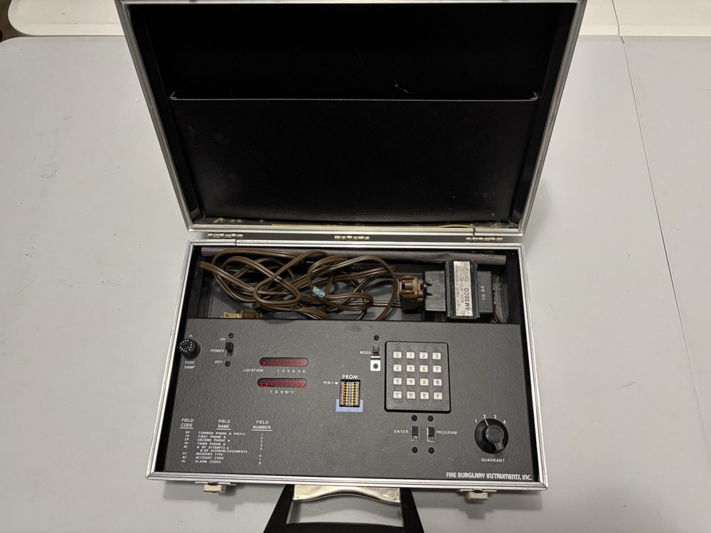 Fire Burglary Instruments 110 Security System Programmer || Untested - FOR PARTS