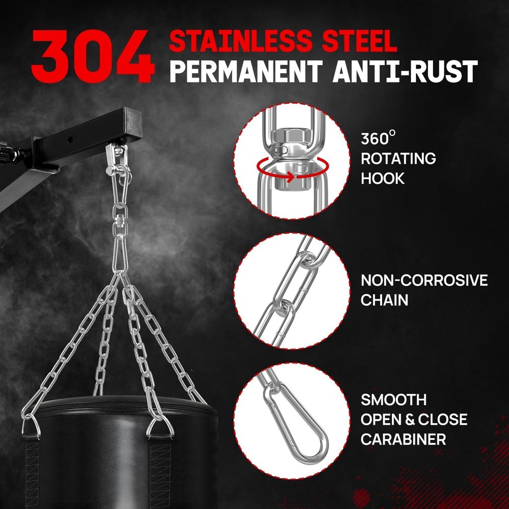 Punching bag hanger mounting kit